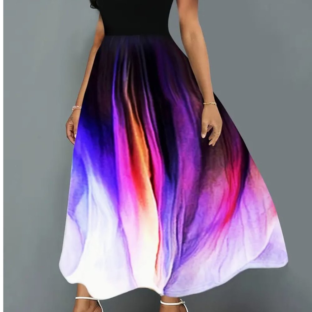 Colorful Lightweight Nylon Silk Skirt
